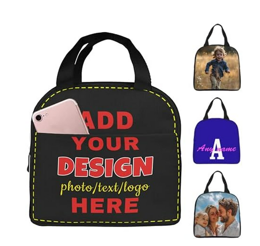 Personalized Lunch Bag | Custom Lunch Bag | Customized Insulated Lunch Tote Bag