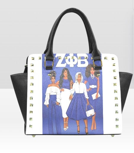 CUSTOM PERSONALIZED ZETA PHI BETA HANDBAG