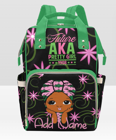 PERSONALIZED AKA IN TRAINING MULTIFUNCTION BACKPACK DIAPER BAG | AKA | SKEEWEE | PERSONALIZED DIAPER BAG | Mothers Day | New Mom | Baby Shower Gift