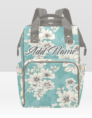 CUSTOMIZABLE PERSONALIZED DIAPER BAG | BACKPACK DIAPER BAG | Mothers Day | New Mom | Flower Diaper Bag | Faith Bag