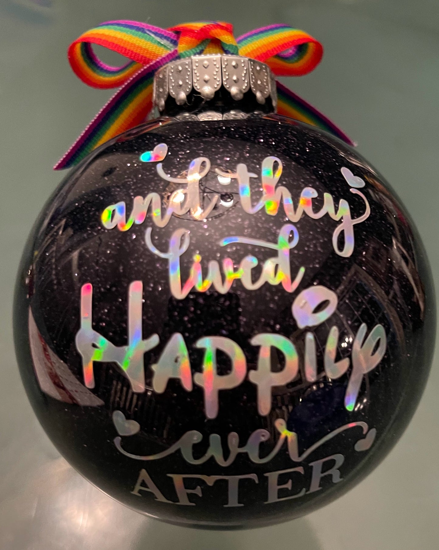 ANY GENDER "WE'RE ENGAGED" DISNEY INSPIRED LARGE ORNAMENT | DISNEY WEDDING | DISNEY ANNIVERSARY | WE'RE ENGAGED DISNEY ORNAMENT | PERSONALIZED ORNAMENT