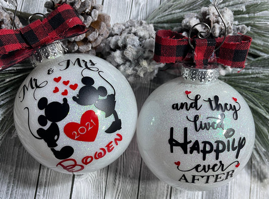 ANY GENDERS, ANY CHARACTERS, LARGE DISNEY INSPIRED PERSONALIZED ORNAMENTS