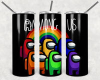 AMONG US TUMBLER | KIDS TUMBLER | INSPIRED PERSONALIZED 20 OZ SKINNY TUMBLER