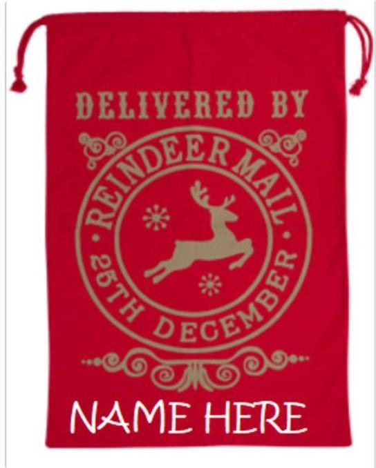 PERSONALIZED SANTA SACKS | SANTA SACKS | REUSABLE SANTA SACKS | COTTON GIFT BAGS