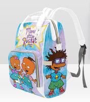 CUSTOMIZABLE PERSONALIZED TWINS GIRL/ BOY CHARACTER  DIAPER BAG