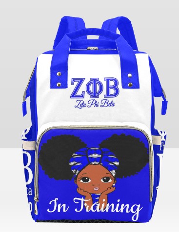 CUSTOM PERSONALIZED SORORITY BACK PACK DAPER BAG | ZPB BABY | ZETA BABY | PERSONALIZED DIAPER BAG | Mothers Day | New Mom | Baby Shower Gift