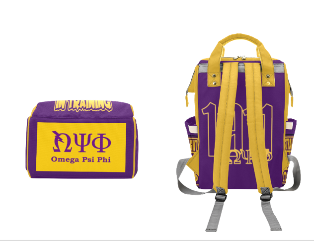 CUSTOMIZABLE PERSONALIZED OMEGA PSI DIAPER BAG | OMEGA BABY | DAD DIAPER BAG | PERSONALIZED DIAPER BAG | Personalized Baby Shower Gift