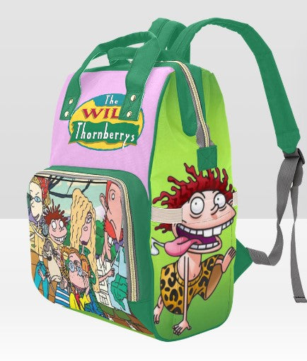 CUSTOMIZABLE  PERSONALIZED DIAPER BAG | Wild Thornbury Style Bag | Mothers Day | New Mom | Baby Shower Gift