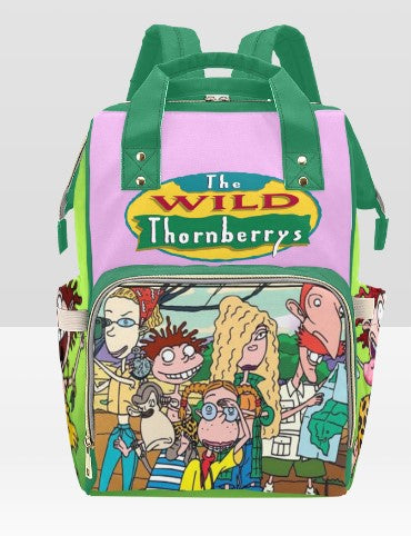 CUSTOMIZABLE  PERSONALIZED DIAPER BAG | Wild Thornbury Style Bag | Mothers Day | New Mom | Baby Shower Gift