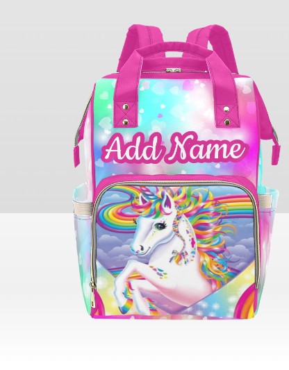 PERSONALIZED Custom Unicorn Diaper Bag | Personalized Diaper Bag | Girl diaper bag |Custom Backpack |Baby Shower Gift |Mothers Day |New Mom