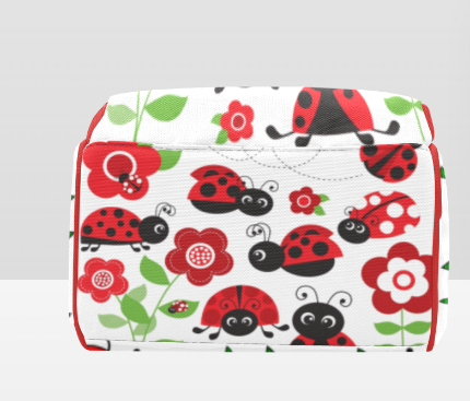 PERSONALIZED Custom Lady Bug Diaper Bag | Personalized Diaper Bag | Girl diaper bag |Custom Backpack |Baby Shower Gift |Mothers Day |New Mom