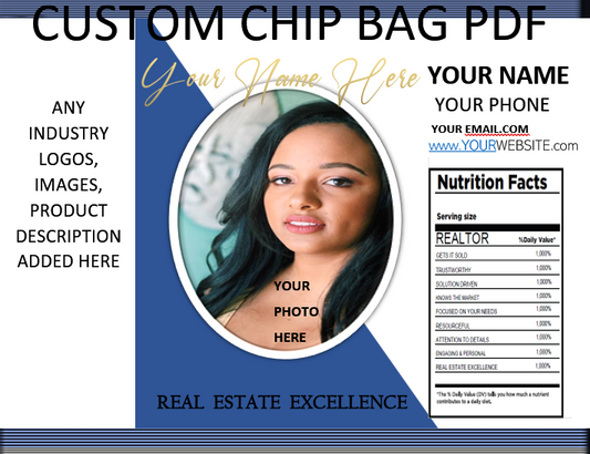 Custom Any Occasion Chip Bag | Personalized Favor | Custom Chip Bags | Custom Party Favor | Kids Birthday