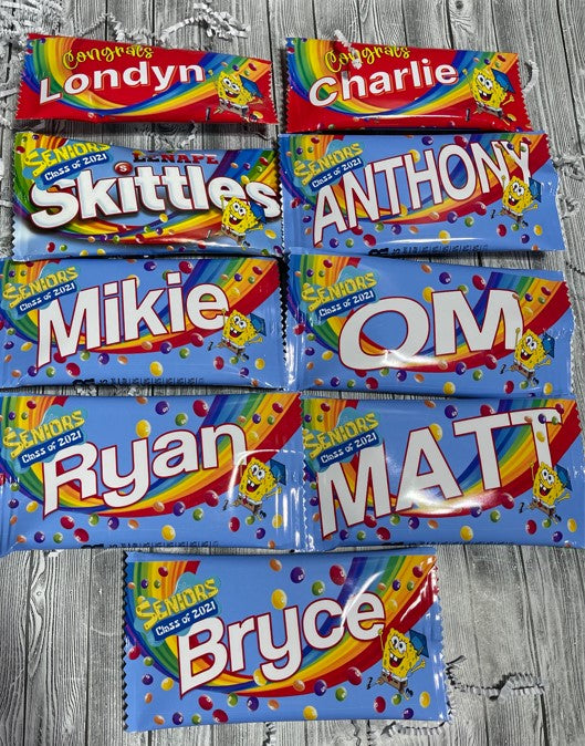 PERSONALIZED RAINBOW CANDY FAVORS | CUSTOM FAVORS | PARTY FAVORS | BIRTHDAY FAVORS