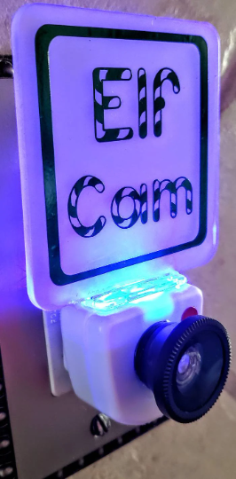 SANTA OR ELF CAM NIGHT LIGHT & LETTER FROM SANTA