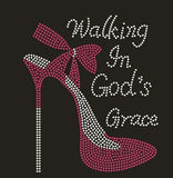 RELIGIOUS Walking in God's Grace rhinestone bling shirt