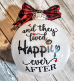 ANY GENDER "WE'RE ENGAGED" DISNEY INSPIRED LARGE ORNAMENT | DISNEY WEDDING | DISNEY ANNIVERSARY | WE'RE ENGAGED DISNEY ORNAMENT | PERSONALIZED ORNAMENT