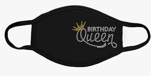 BIRTHDAY BLING MASK | Personalized Birthday Mask |Queen Bling Mask | Bling Mask | Diva Mask | Rhinestone Bling Mask | Birthday Mask