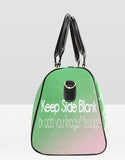 Sisterhood Custom Travel Bag  | AKA Bag | AKA Sorority | Personalized Travel Bag | AKA | Girl's Trip | Sorority | Pink & Green | Mothers Day