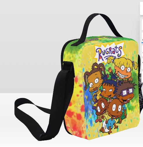 Custom Personalized RUGRAT STYLE Lunch Box | character STYLE Crossbody  Lunchbox | Custom lunch box | Kids Birthday Gift | Back to School