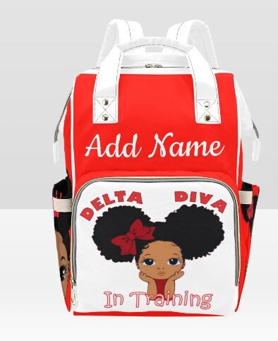 Delta Sigma Theta Personalized Custom Diaper Bag |Personalized Diaper Bag |Delta BABY | Delta Bag |Baby Shower | New Mom Gift | Mother's Day