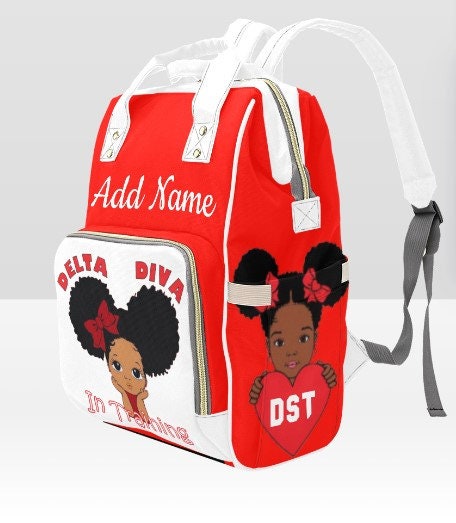 Delta Sigma Theta Personalized Custom Diaper Bag |Personalized Diaper Bag |Delta BABY | Delta Bag |Baby Shower | New Mom Gift | Mother's Day