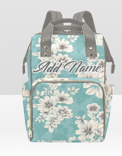 PERSONALIZED Custom Blessed Diaper Bag | Flower Diaper Bag | Custom diaper bag | Custom Backpack | Baby Shower Gift | New Parent | Baby Bag