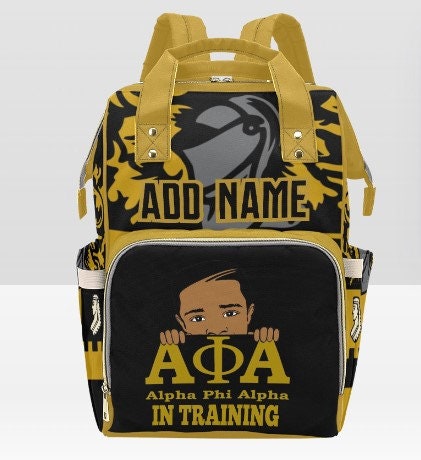 PERSONALIZED Alpha Phi inspired Diaper Bag | Alpha Baby | Dad Diaper Bag | Custom Bag | Baby Shower Gift | Fathers Day |Personalized Bag