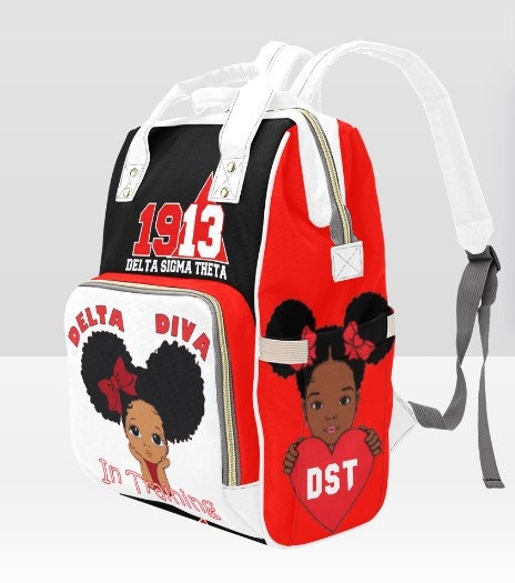 Delta Sigma Theta Personalized Custom Diaper Bag |Personalized Diaper Bag |Delta BABY | Delta Bag |Baby Shower | New Mom Gift | Mother's Day