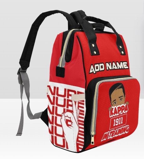 PERSONALIZED Custom Kappa Alpha Psi  Diaper Bag | KAPPA Baby | Dad Bag | Custom Bag | Baby Shower Gift | Fathers Day |Personalized Bag |NUPE