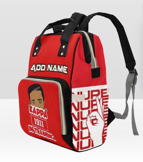 PERSONALIZED Custom Kappa Alpha Psi  Diaper Bag | KAPPA Baby | Dad Bag | Custom Bag | Baby Shower Gift | Fathers Day |Personalized Bag |NUPE