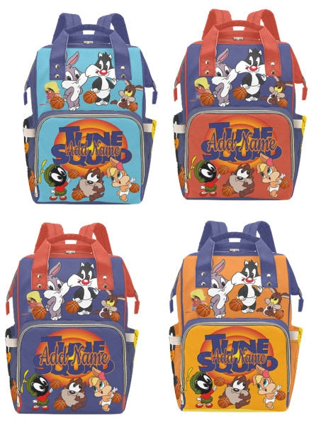 PERSONALIZED character Diaper Bag | Space Jam Style Diaper Bag | TuneSquad Backpack | Custom diaper Bag| Baby Shower Gift | New Parent