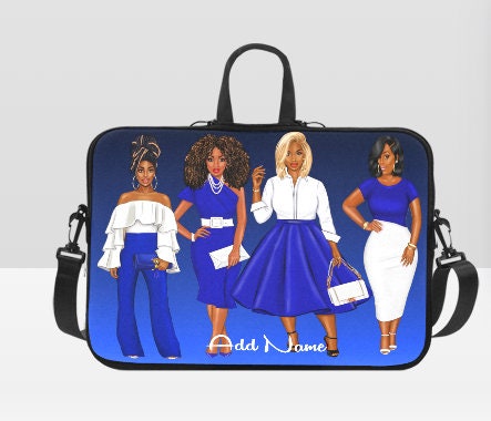 Sisterhood Custom Laptop Carry Case | ZPB Gift | ZPB Sorority | Custom bag | Laptop Sleeve | Mother's Day | Sorority | Zeta Phi Beta | Finer