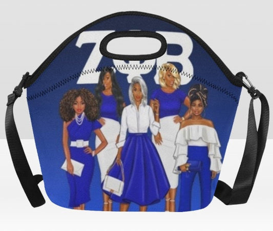 FINER Sisterhood Custom Large lunch Tote | ZPB Gift | ZPB Sorority | Custom bag | Girl's Trip | Mother's Day | Sorority | Zeta Phi Beta | Finer