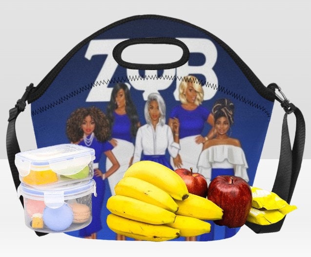 FINER Sisterhood Custom Large lunch Tote | ZPB Gift | ZPB Sorority | Custom bag | Girl's Trip | Mother's Day | Sorority | Zeta Phi Beta | Finer