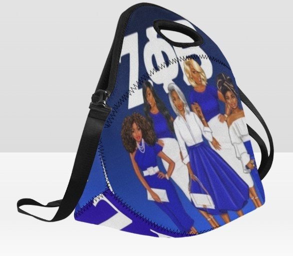 FINER Sisterhood Custom Large lunch Tote | ZPB Gift | ZPB Sorority | Custom bag | Girl's Trip | Mother's Day | Sorority | Zeta Phi Beta | Finer