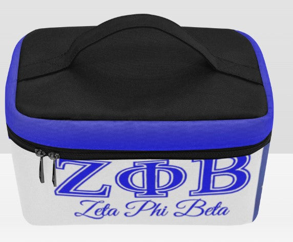 CUSTOM PERSONALIZED ZETA PHI BETA GLAM MAKE UP BAG