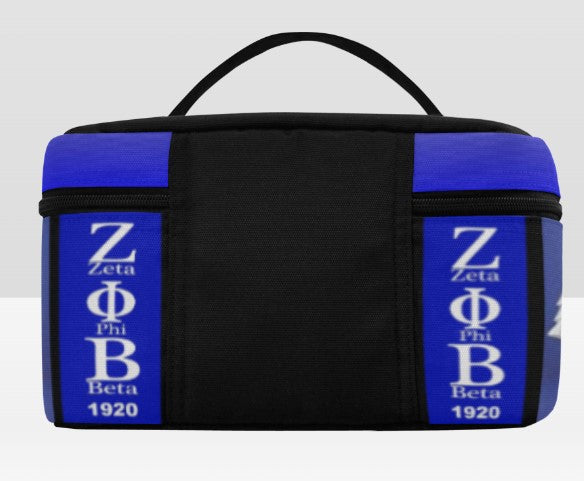 CUSTOM PERSONALIZED ZETA PHI BETA GLAM MAKE UP BAG