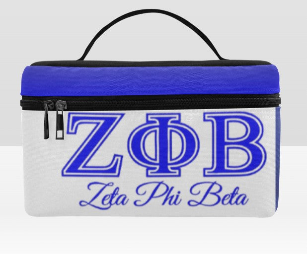 CUSTOM PERSONALIZED ZETA PHI BETA GLAM MAKE UP BAG