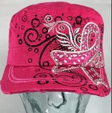 FIGHT BREAST CANCER TRUCKER HAT | PINK RIBBON HAT | CRUSH CANCER HAT | RHINESTONE BLING HAT